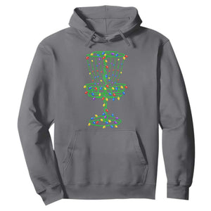 Christmas Disc Golf Basket Hoodie Frisbee Golfer Xmas Gift TS10 Charcoal Print Your Wear