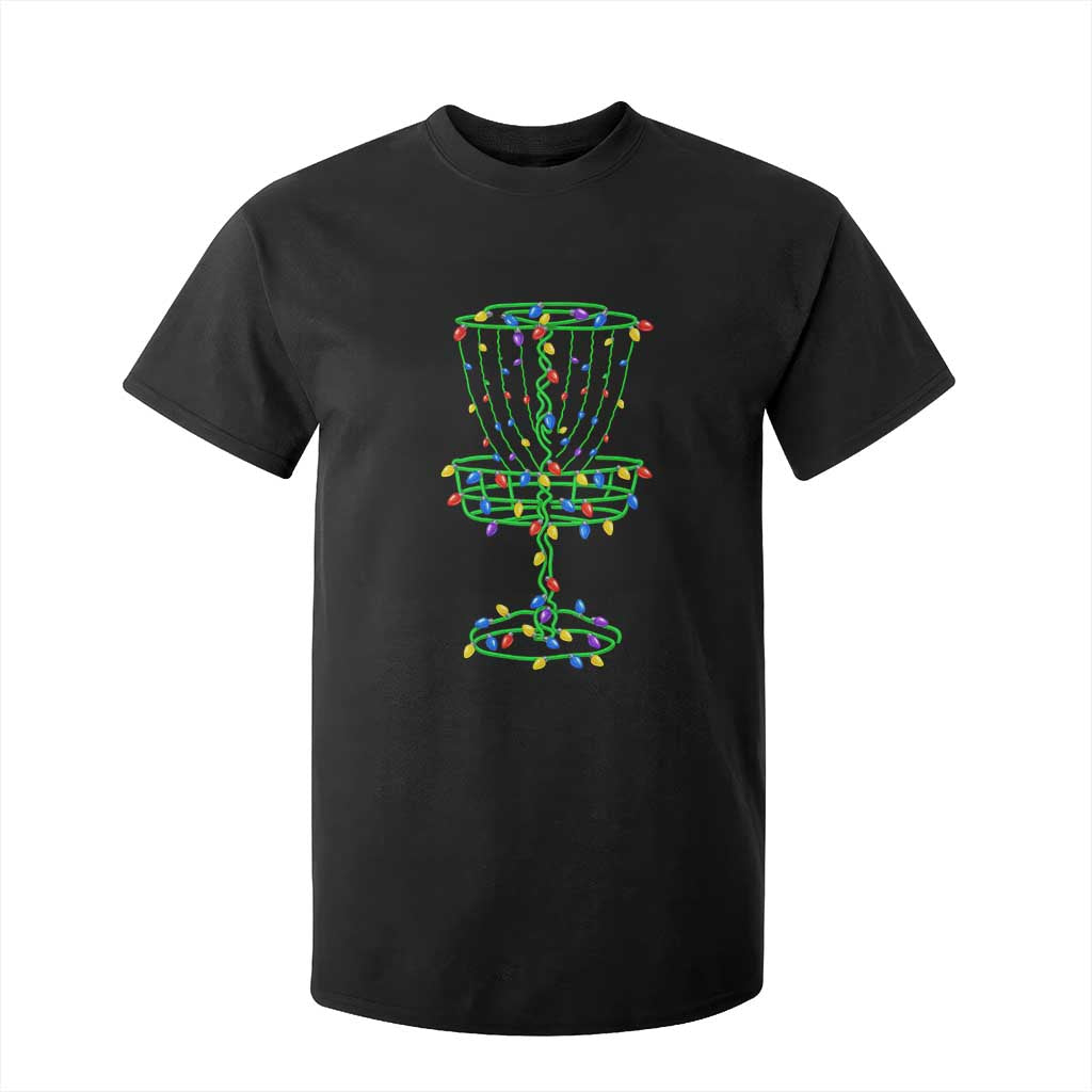 Christmas Disc Golf Basket T Shirt For Kid Frisbee Golfer Xmas Gift TS10 Black Print Your Wear