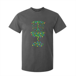 Christmas Disc Golf Basket T Shirt For Kid Frisbee Golfer Xmas Gift TS10 Dark Heather Print Your Wear