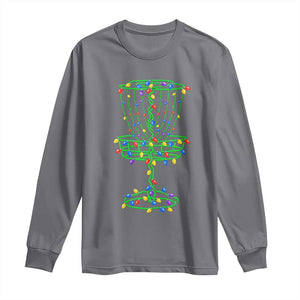 Christmas Disc Golf Basket Long Sleeve Shirt Frisbee Golfer Xmas Gift TS10 Charcoal Print Your Wear