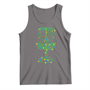Christmas Disc Golf Basket Tank Top Frisbee Golfer Xmas Gift TS10 Deep Heather Print Your Wear