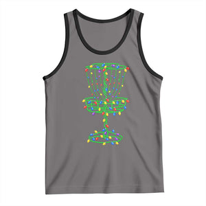 Christmas Disc Golf Basket Tank Top Frisbee Golfer Xmas Gift TS10 Deep Heather Black Print Your Wear