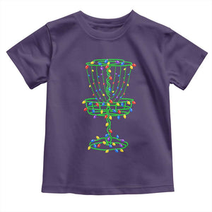 Christmas Disc Golf Basket Toddler T Shirt Frisbee Golfer Xmas Gift TS10 Purple Print Your Wear