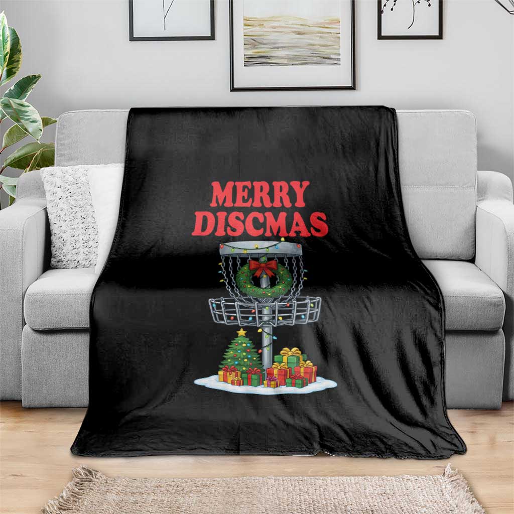 Christmas Disc Golf Throw Blanket Merry Discmas Golfers Frisbee Golfer Xmas Gift TS10 Print Your Wear
