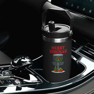 Christmas Disc Golf Flip Straw Tumbler Merry Discmas Golfers Frisbee Golfer Xmas Gift TS10 Print Your Wear