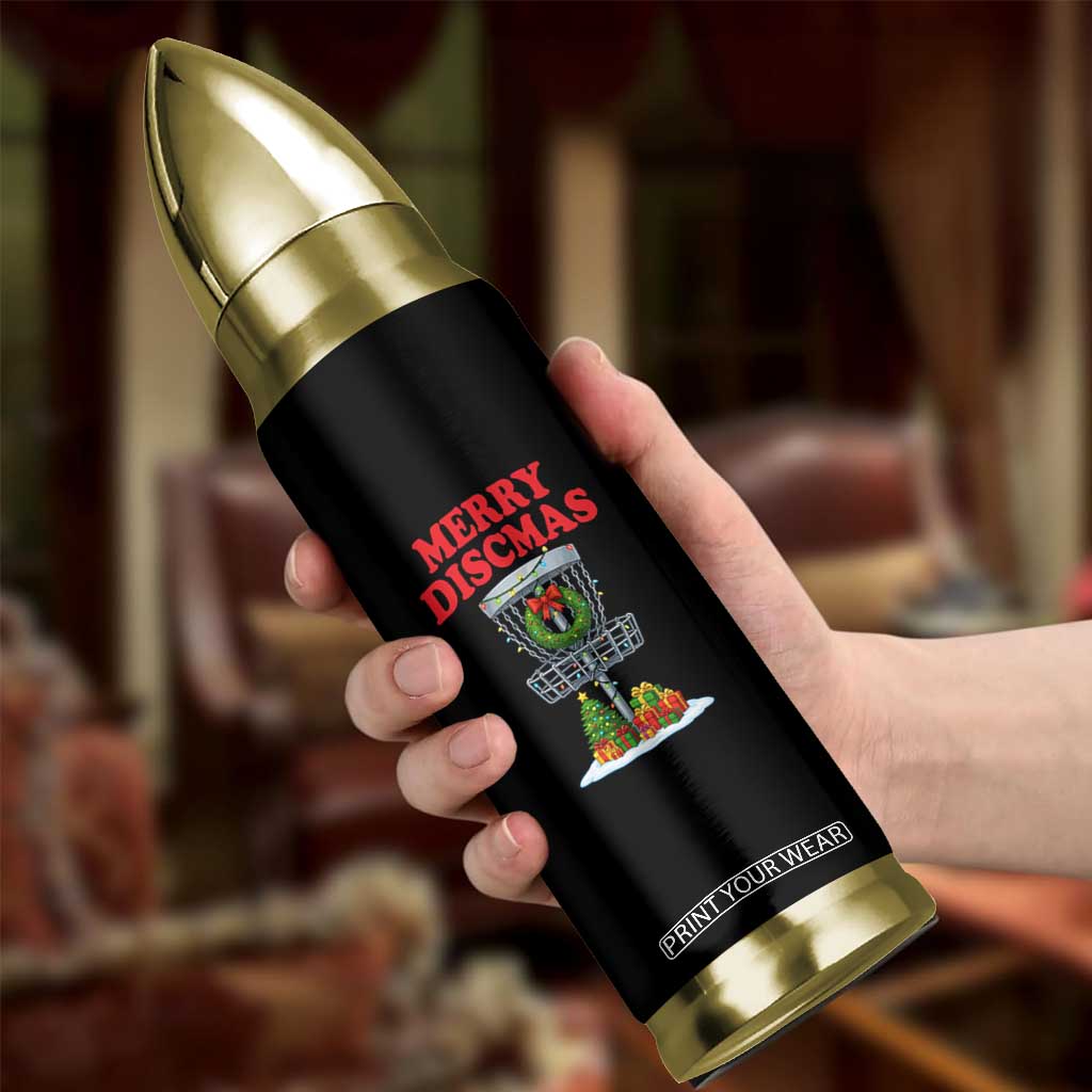Christmas Disc Golf Bullet Tumbler Merry Discmas Golfers Frisbee Golfer Xmas Gift TS10 Print Your Wear