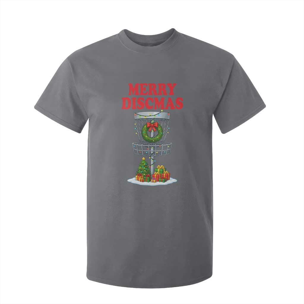 Christmas Disc Golf T Shirt For Kid Merry Discmas Golfers Frisbee Golfer Xmas Gift TS10 Charcoal Print Your Wear