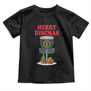 Christmas Disc Golf Toddler T Shirt Merry Discmas Golfers Frisbee Golfer Xmas Gift TS10 Black Print Your Wear