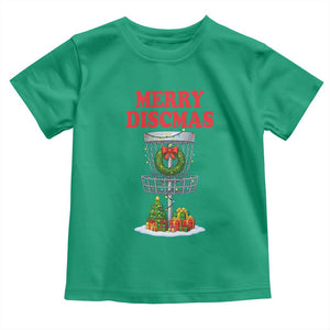 Christmas Disc Golf Toddler T Shirt Merry Discmas Golfers Frisbee Golfer Xmas Gift TS10 Irish Green Print Your Wear