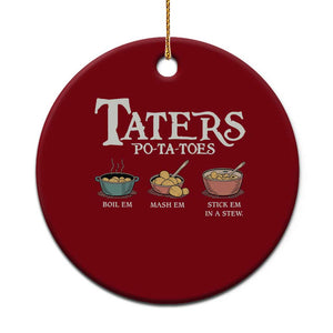 Taters Potatoes Ceramic Ornament Funny Movie Fans Holiday Gift TS10 1pc Red Print Your Wear