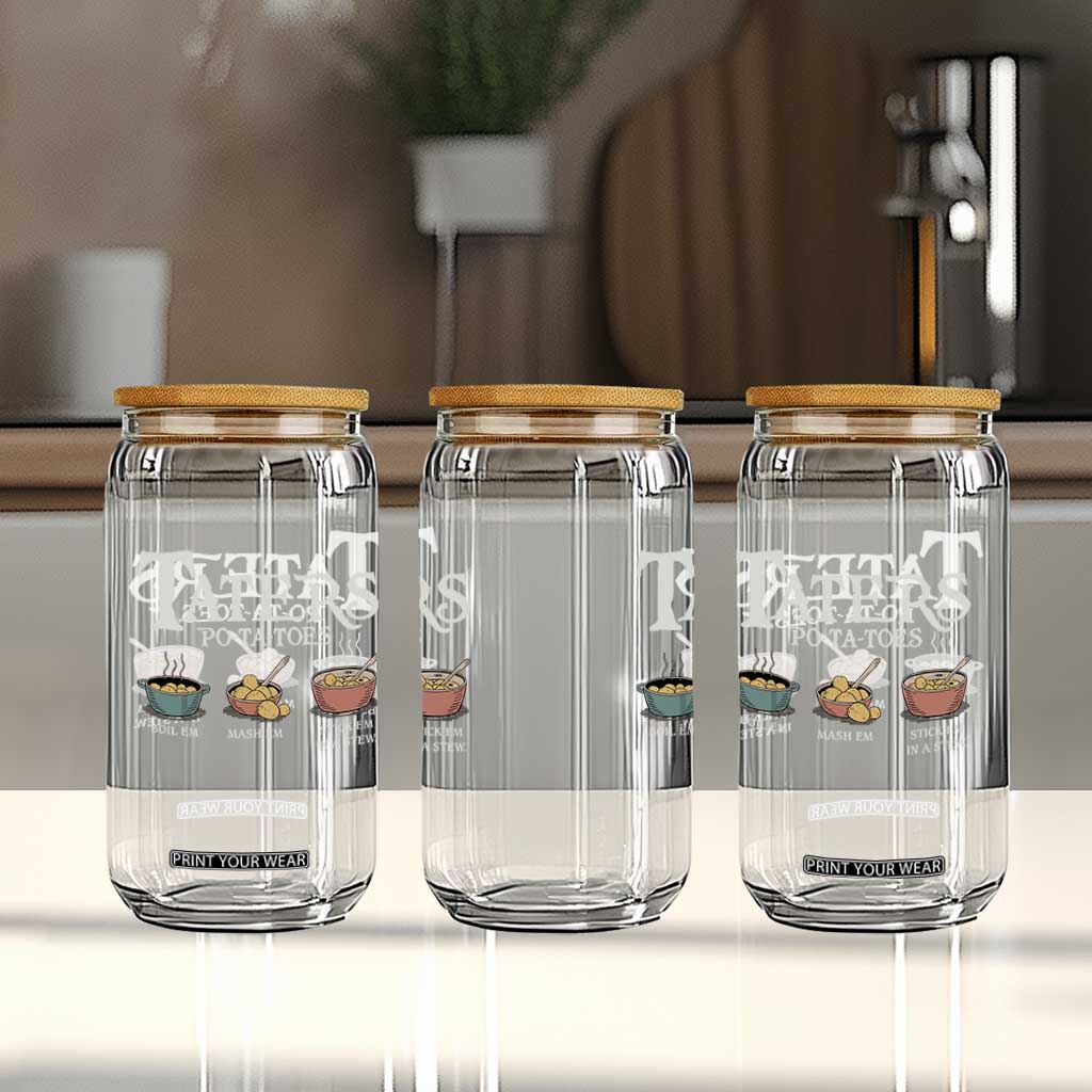 Taters Potatoes Glass Can Funny Movie Fans Holiday Gift TS10 Print Your Wear