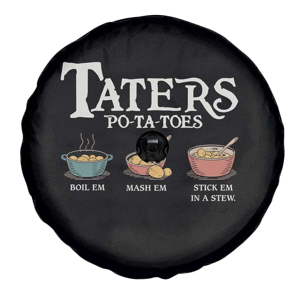 Taters Potatoes Spare Tire Cover Funny Movie Fans Holiday Gift TS10 Print Your Wear