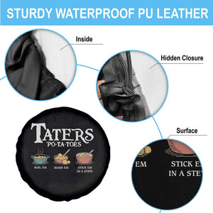 Taters Potatoes Spare Tire Cover Funny Movie Fans Holiday Gift TS10 Print Your Wear