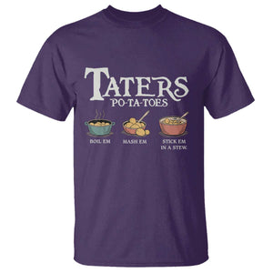 Taters Potatoes T Shirt Funny Movie Fans Holiday Gift TS10 Purple Print Your Wear