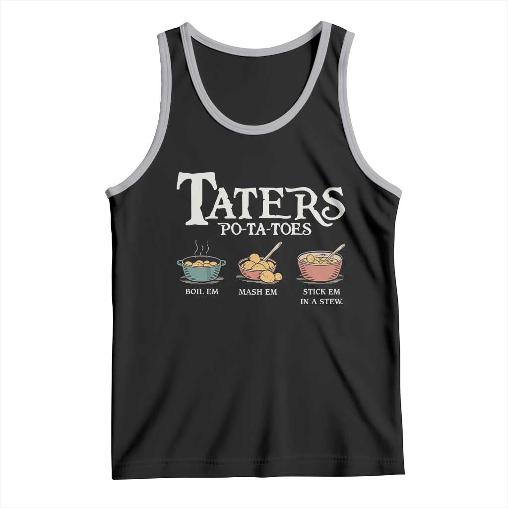 Taters Potatoes Tank Top Funny Movie Fans Holiday Gift TS10 Black Athletic Heather Print Your Wear
