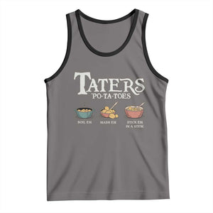 Taters Potatoes Tank Top Funny Movie Fans Holiday Gift TS10 Deep Heather Black Print Your Wear