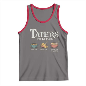 Taters Potatoes Tank Top Funny Movie Fans Holiday Gift TS10 Deep Heather Red Print Your Wear