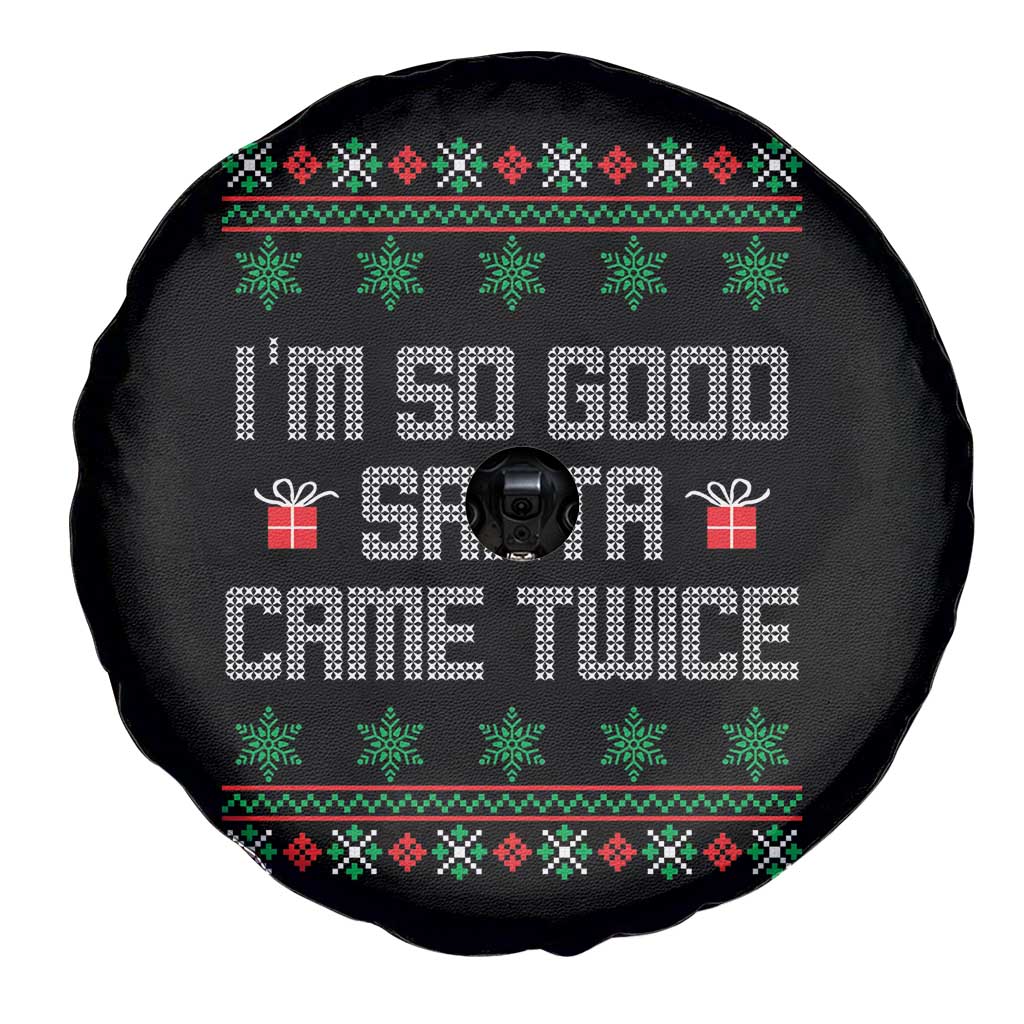 I'm So Good Santa Came Twice Spare Tire Cover Funny Ugly Matching Couple Christmas Outfit Pajama TS10 Print Your Wear