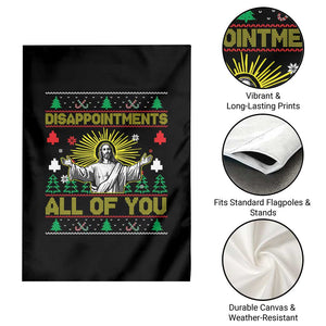 Funny Jesus Christmas Garden Flag Disappointments All of You Jesus Ugly Xmas TS10 Print Your Wear