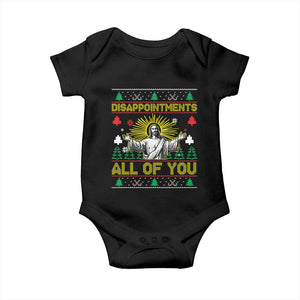 Funny Jesus Christmas Baby Onesie Disappointments All of You Jesus Ugly Xmas TS10 Black Print Your Wear