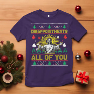 Funny Jesus Christmas T Shirt Disappointments All of You Jesus Ugly Xmas TS10 Purple Print Your Wear