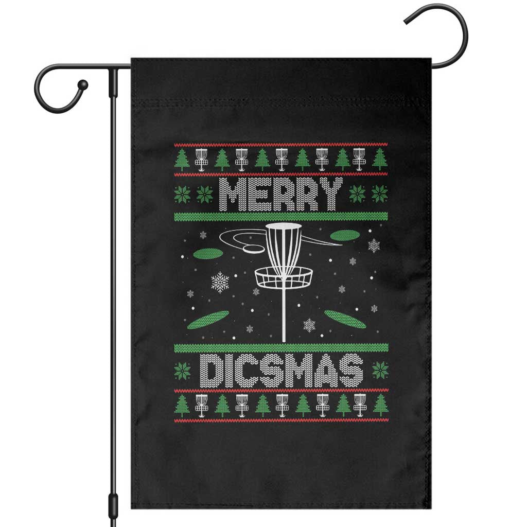 Disc Golf Christmas Garden Flag Merry Discmas Ugly Xmas TS10 Black Print Your Wear