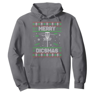 Disc Golf Christmas Hoodie Merry Discmas Ugly Xmas TS10 Charcoal Print Your Wear