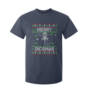 Disc Golf Christmas T Shirt For Kid Merry Discmas Ugly Xmas TS10 Navy Print Your Wear