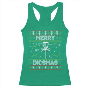 Disc Golf Christmas Racerback Tank Top Merry Discmas Ugly Xmas TS10 Irish Green Print Your Wear