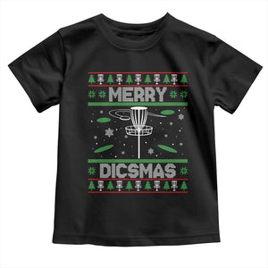 Disc Golf Christmas Toddler T Shirt Merry Discmas Ugly Xmas TS10 Black Print Your Wear