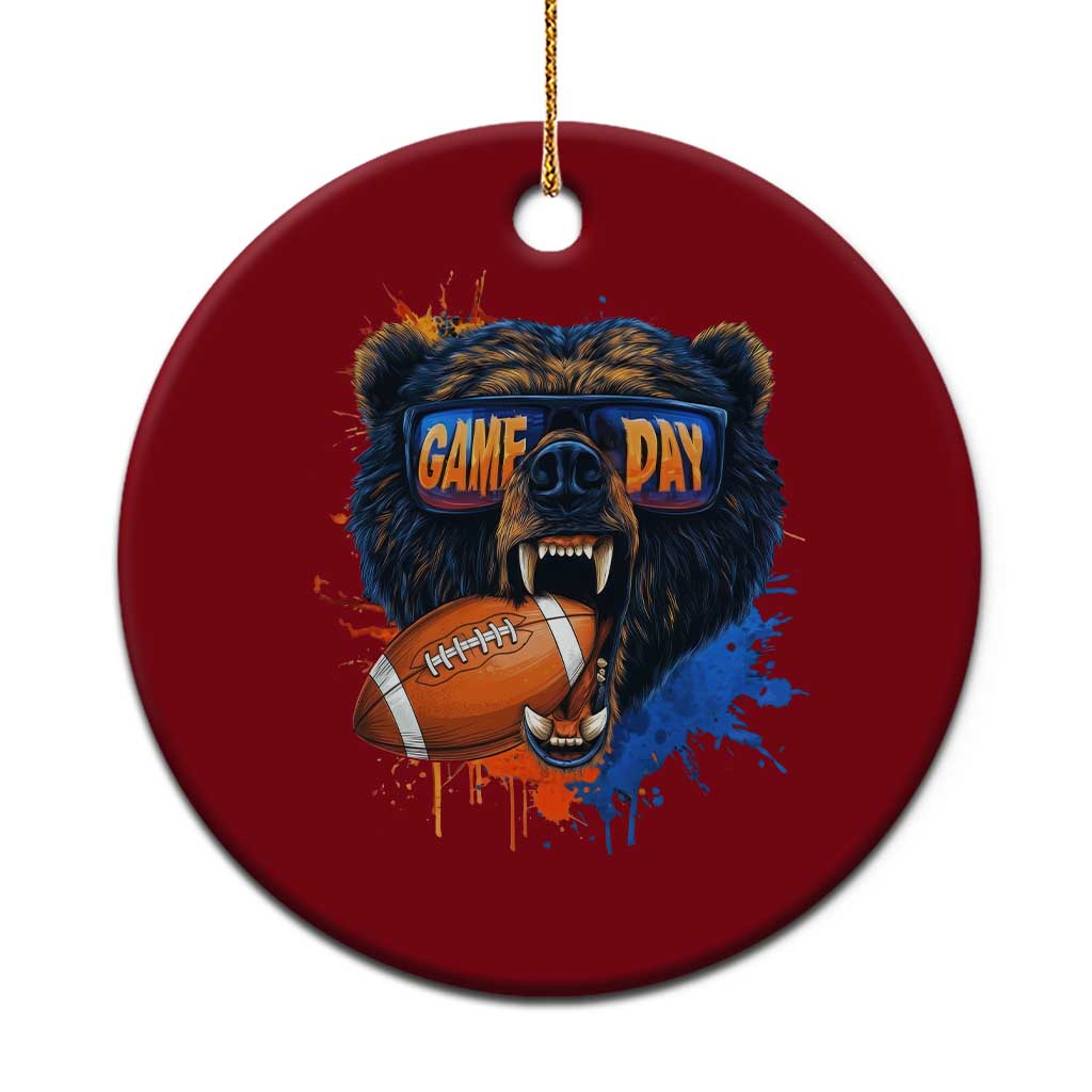 CFB Game Day Ceramic Ornament Vintage Watercolors Mascot Retro Fan Gift TS10 1pc Red Print Your Wear
