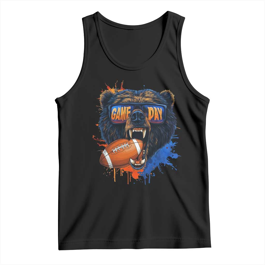 CFB Game Day Tank Top Vintage Watercolors Mascot Retro Fan Gift TS10 Black Print Your Wear