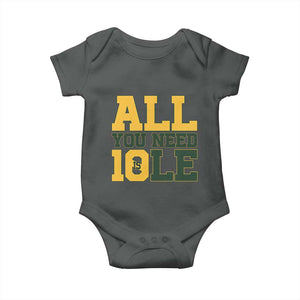 All You Need is Love Baby Onesie Retro Jordan GB Football Lover Fan Gift TS10 Dark Heather Print Your Wear