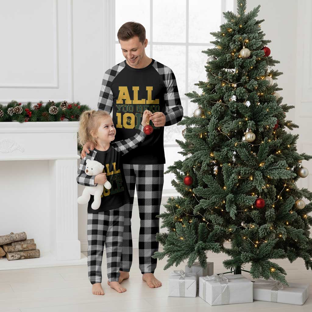 All You Need is Love Plaid Pajama Set Retro Jordan GB Football Lover Fan Gift TS10 White Plaid Print Your Wear