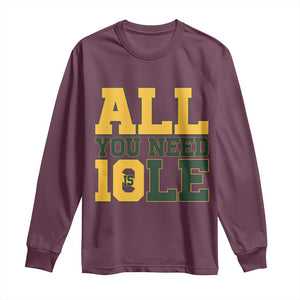 All You Need is Love Long Sleeve Shirt Retro Jordan GB Football Lover Fan Gift TS10 Maroon Print Your Wear