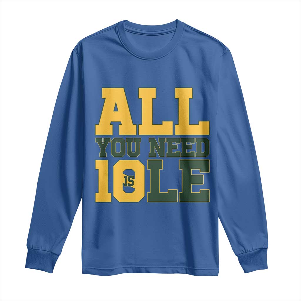 All You Need is Love Long Sleeve Shirt Retro Jordan GB Football Lover Fan Gift TS10 Royal Blue Print Your Wear