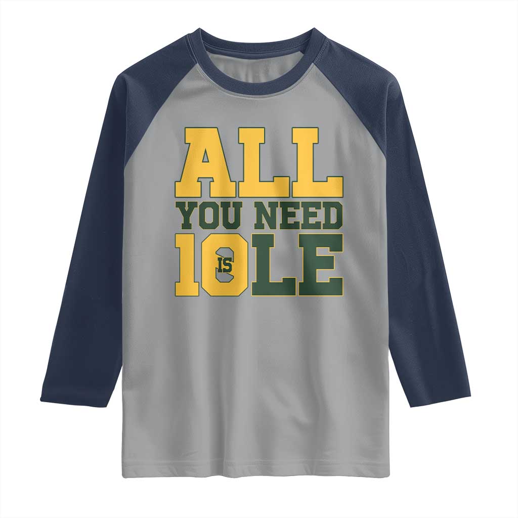 All You Need is Love Raglan Shirt Retro Jordan GB Football Lover Fan Gift TS10 Sport Gray Navy Print Your Wear