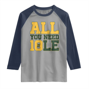 All You Need is Love Raglan Shirt Retro Jordan GB Football Lover Fan Gift TS10 Sport Gray Navy Print Your Wear