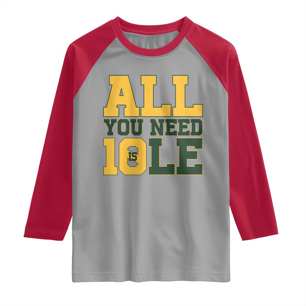 All You Need is Love Raglan Shirt Retro Jordan GB Football Lover Fan Gift TS10 Sport Gray Red Print Your Wear