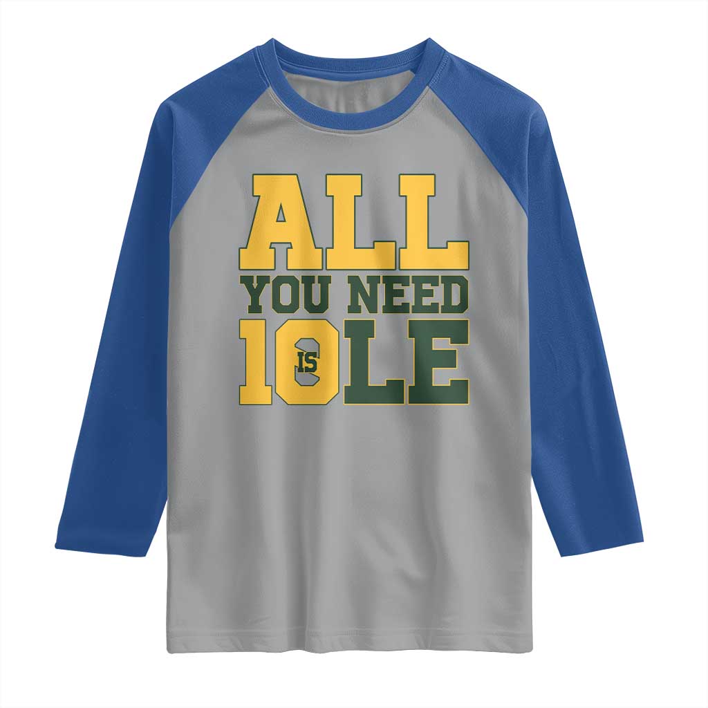 All You Need is Love Raglan Shirt Retro Jordan GB Football Lover Fan Gift TS10 Sport Gray Royal Print Your Wear