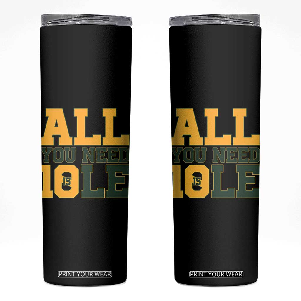 All You Need is Love Skinny Tumbler Retro Jordan GB Football Lover Fan Gift TS10 Black Print Your Wear
