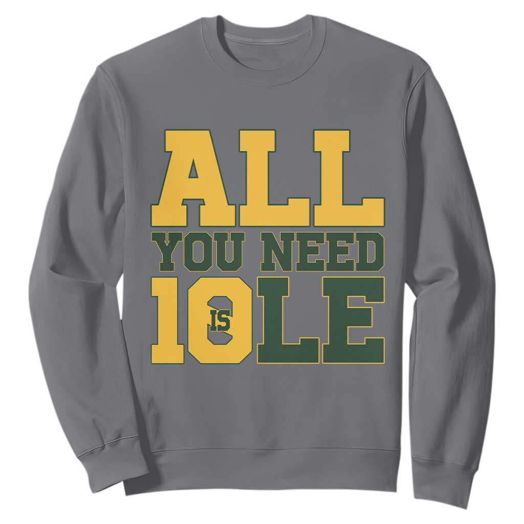 All You Need is Love Sweatshirt Retro Jordan GB Football Lover Fan Gift TS10 Charcoal Print Your Wear