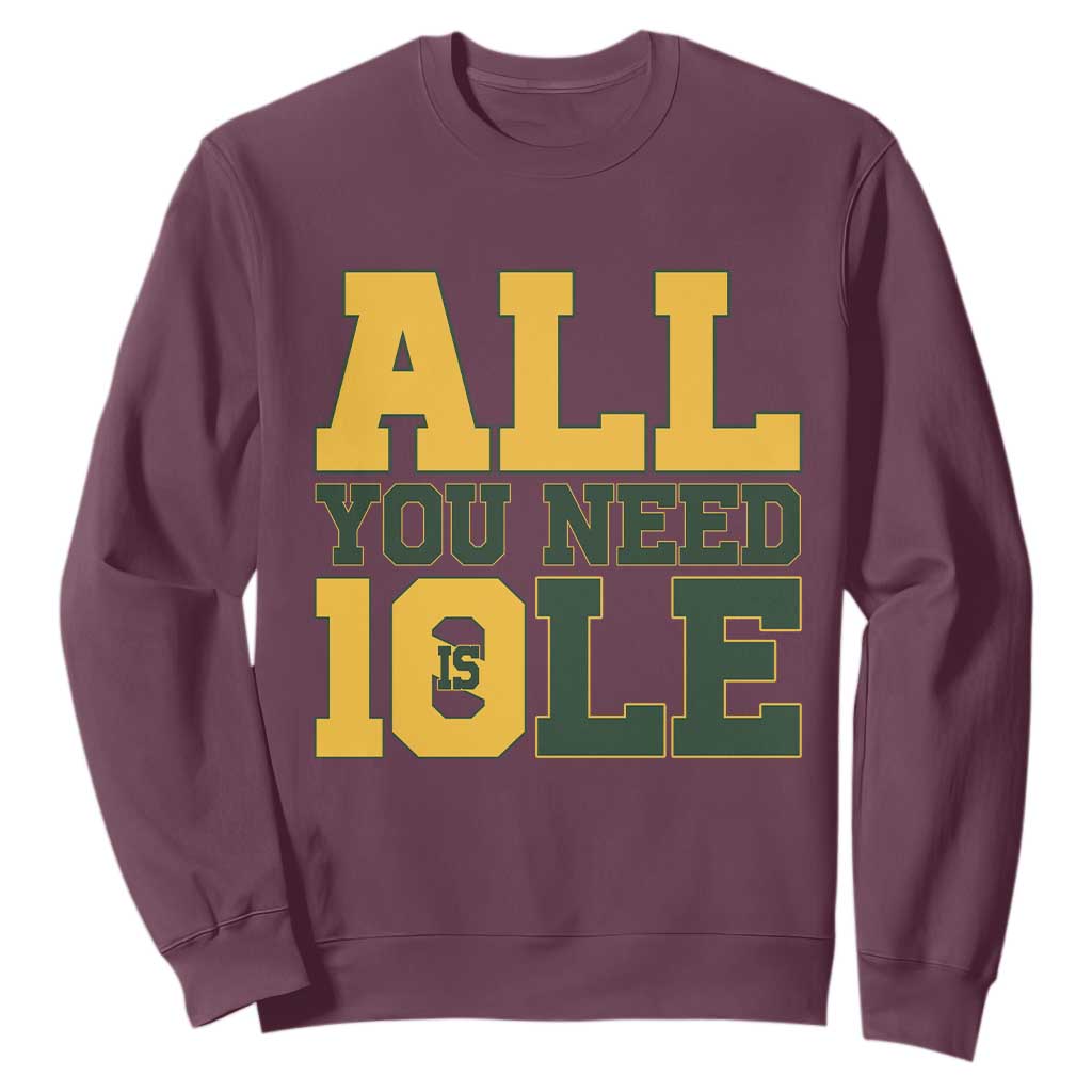 All You Need is Love Sweatshirt Retro Jordan GB Football Lover Fan Gift TS10 Maroon Print Your Wear
