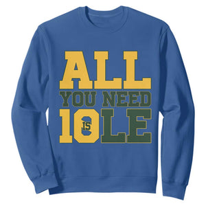 All You Need is Love Sweatshirt Retro Jordan GB Football Lover Fan Gift TS10 Royal Blue Print Your Wear