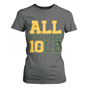 All You Need is Love T Shirt For Women Retro Jordan GB Football Lover Fan Gift TS10 Dark Heather Print Your Wear