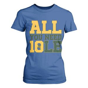 All You Need is Love T Shirt For Women Retro Jordan GB Football Lover Fan Gift TS10 Royal Blue Print Your Wear