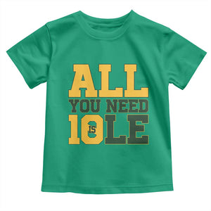 All You Need is Love Toddler T Shirt Retro Jordan GB Football Lover Fan Gift TS10 Irish Green Print Your Wear