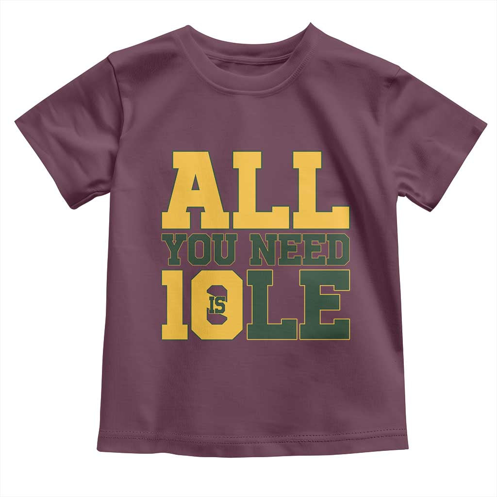 All You Need is Love Toddler T Shirt Retro Jordan GB Football Lover Fan Gift TS10 Maroon Print Your Wear