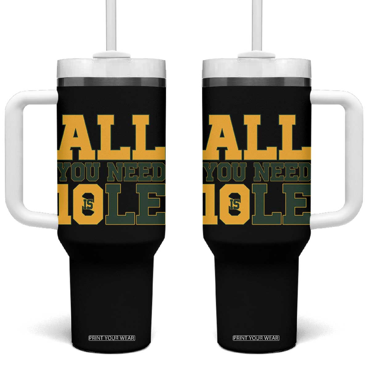 All You Need is Love Tumbler With Handle Retro Jordan GB Football Lover Fan Gift TS10 One Size: 40 oz Black Print Your Wear