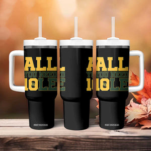 All You Need is Love Tumbler With Handle Retro Jordan GB Football Lover Fan Gift TS10 Print Your Wear